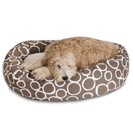 Majestic Pet 40 in. Fusion Mocha Sherpa Bagel Bed 78899554466